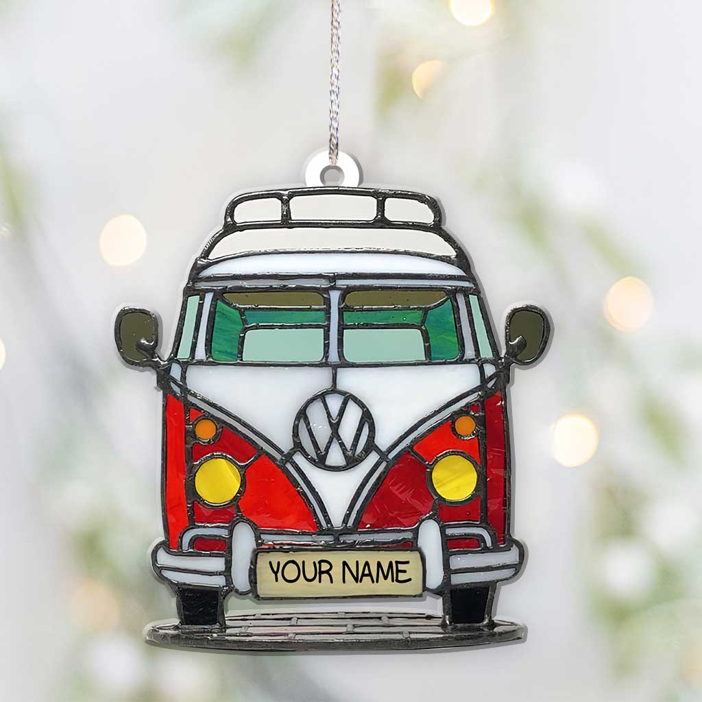 Love Camping - Personalized Christmas Ornament (Printed On Both Sides)