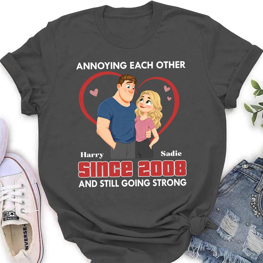 Annoying Each Other Forever Classic Tee, Personalized Cute Couple Shirt, Sweet Funny Gift for Husband or Wife