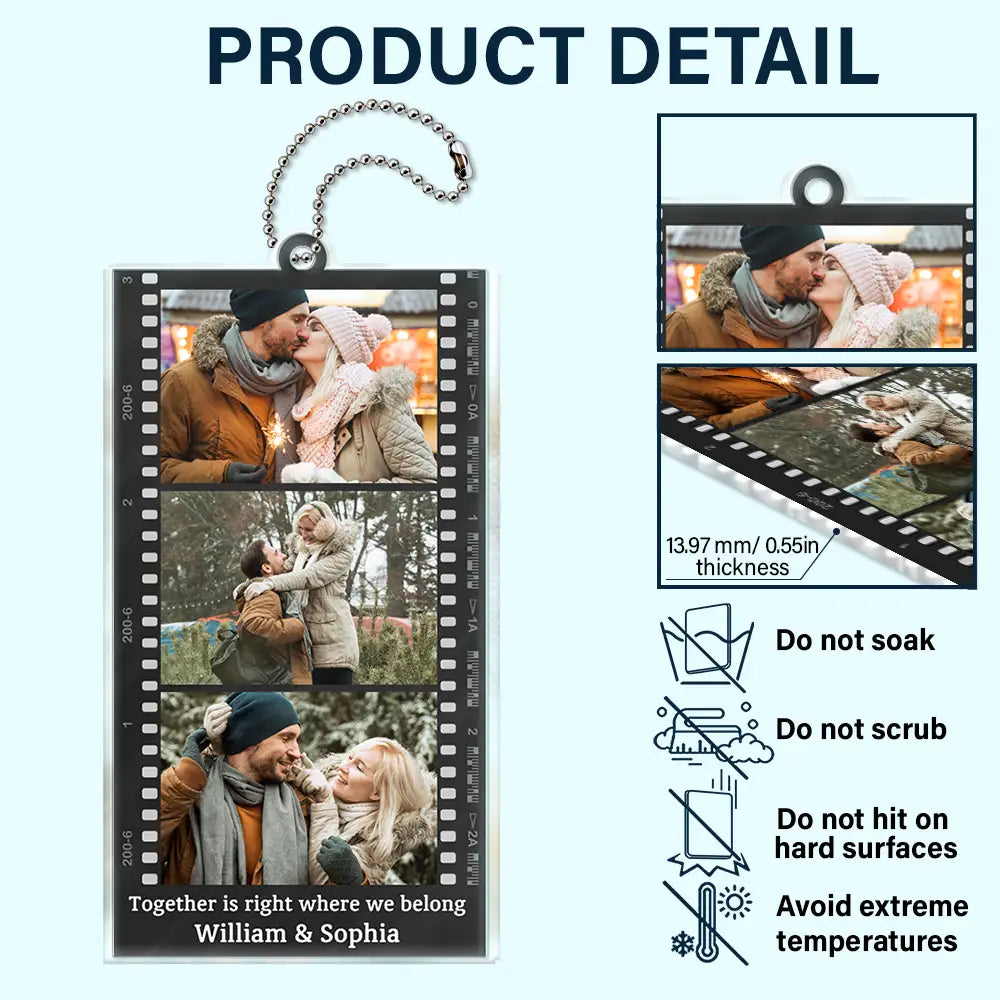 Forever Love Car Hanger - Capture Moments of Love, Perfect Gift for Couples