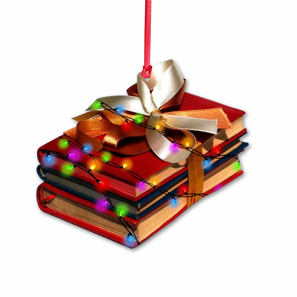 All I Want For Christmas - Christmas Book Ornament (Printed On Both Sides)