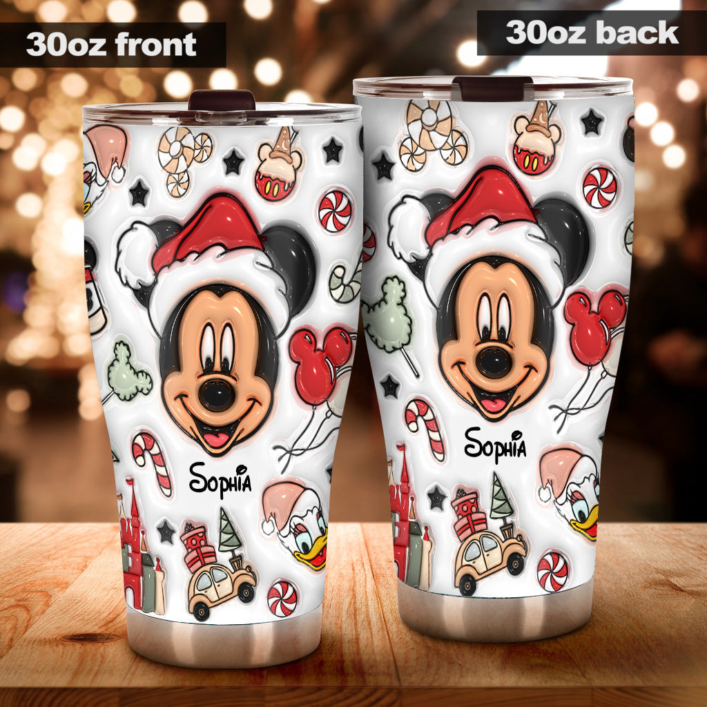 Christmas Is Coming To Mousetown - Personalized Mouse Tumbler
