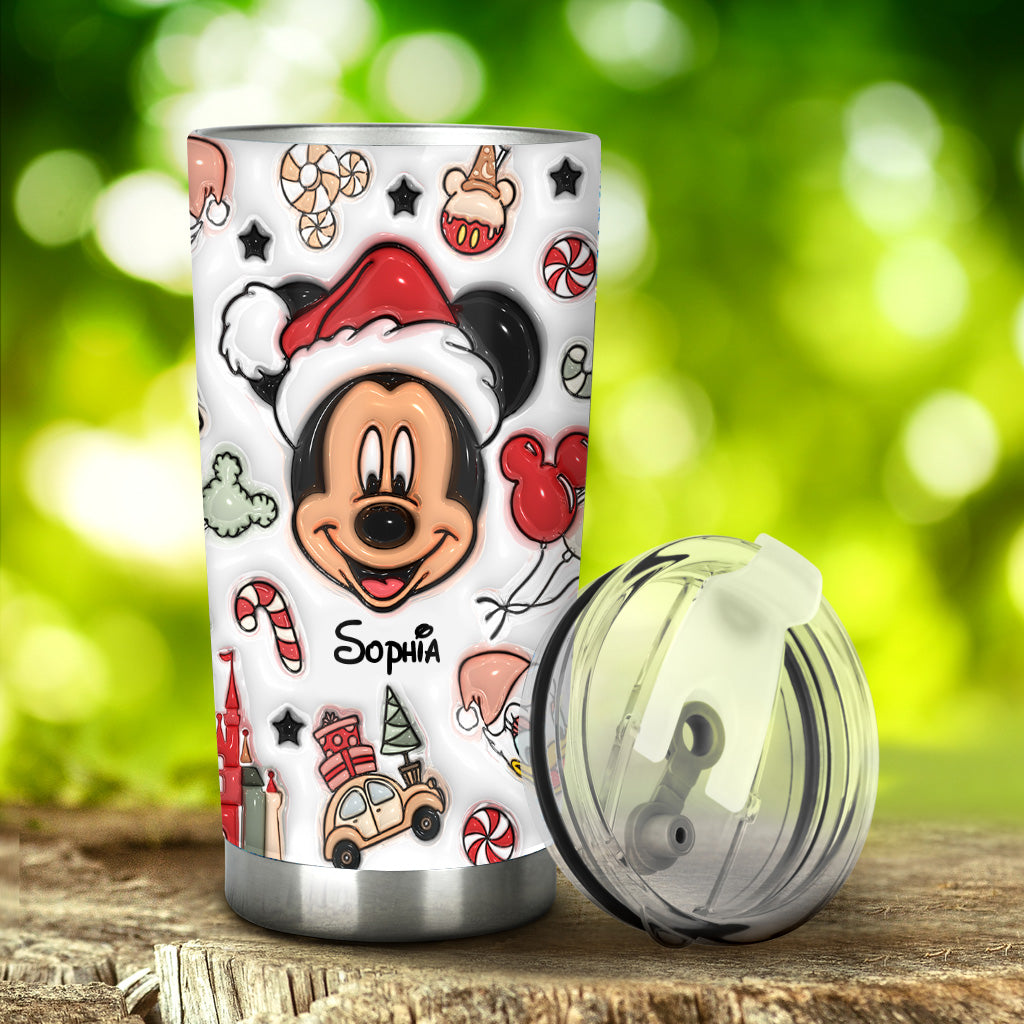 Christmas Is Coming To Mousetown - Personalized Mouse Tumbler