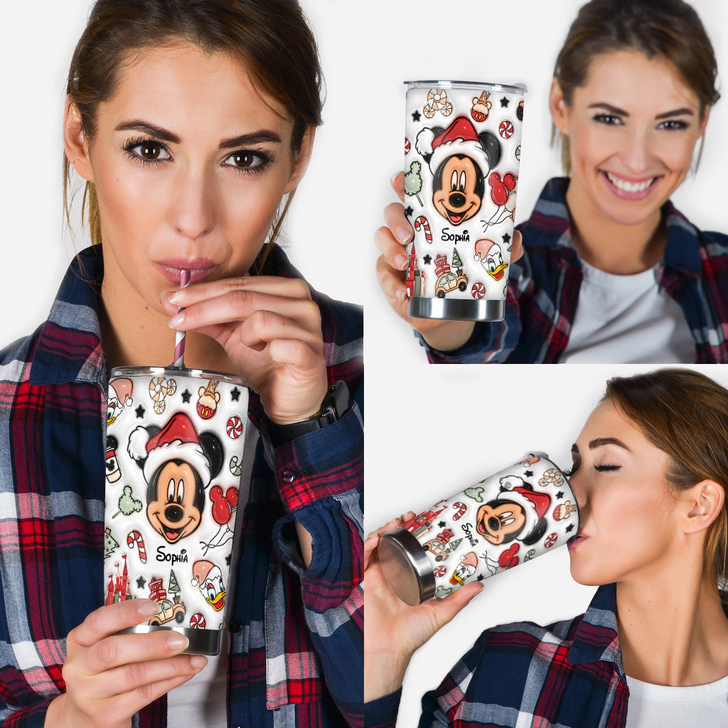 Christmas Is Coming To Mousetown - Personalized Mouse Tumbler