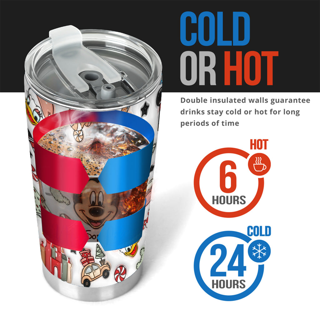 Christmas Is Coming To Mousetown - Personalized Mouse Tumbler