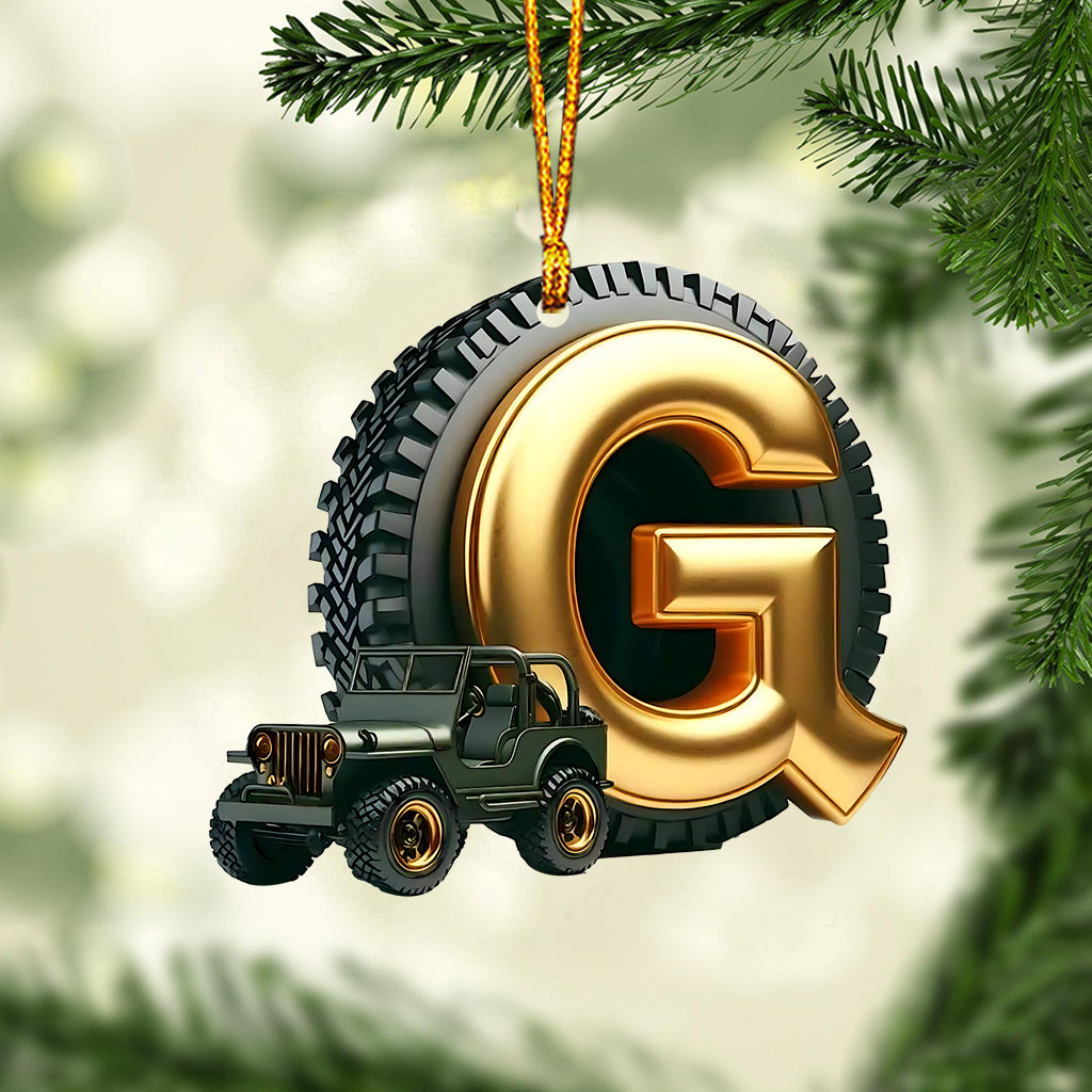 Merry Christmas - Personalized Car Ornament