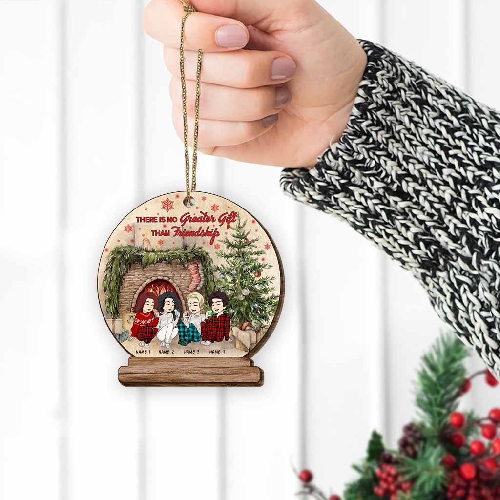 Besties Forever - Personalized Christmas Wooden Card Pop Out Ornament
