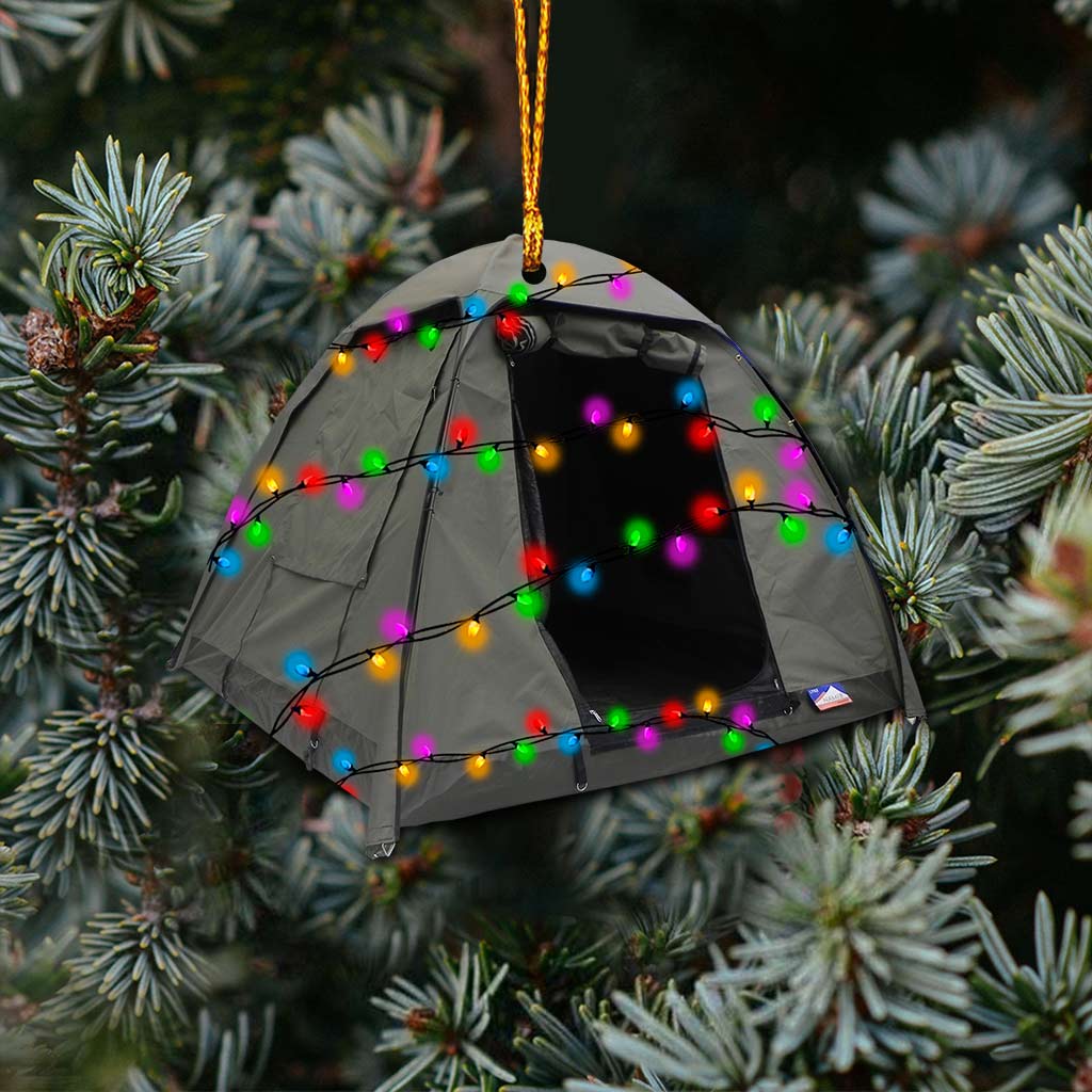 Camping Items Collection - Christmas Camping Ornament (Printed On Both Sides)