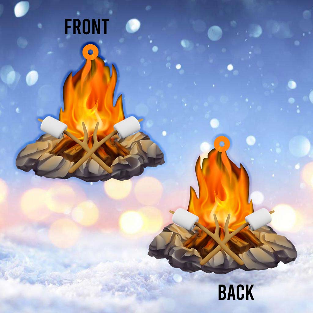 Camping Items Collection - Christmas Camping Ornament (Printed On Both Sides)
