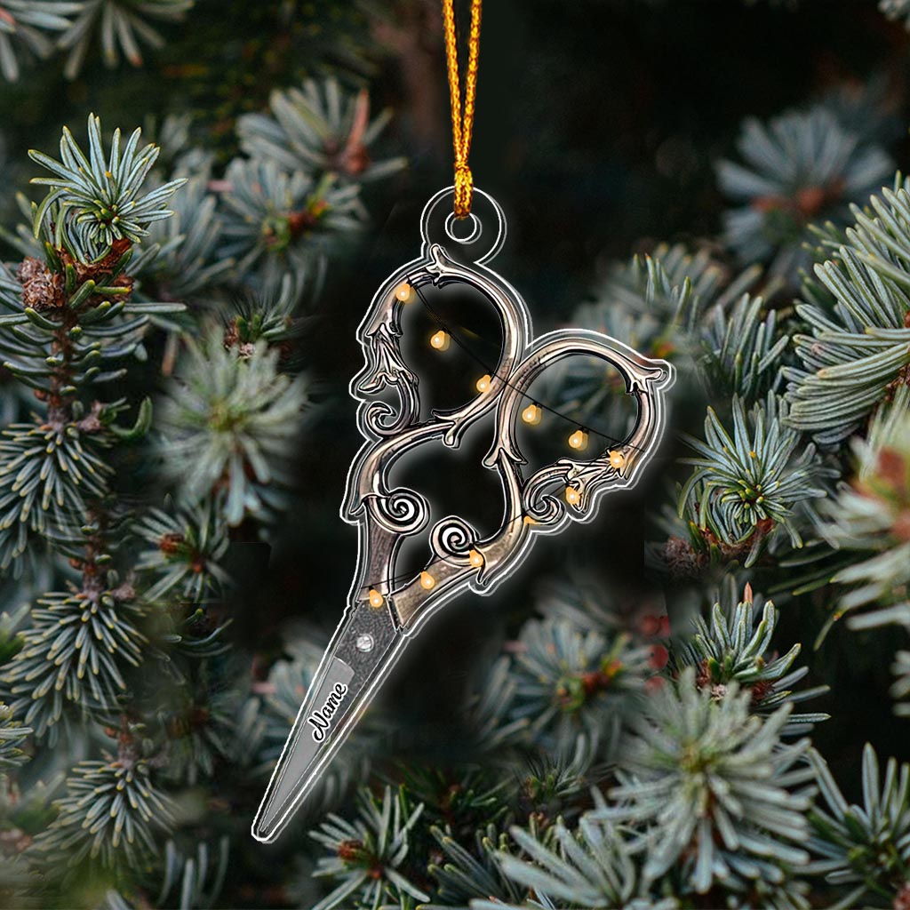 Sewing Items Collection - Personalized Christmas Sewing Transparent Ornament