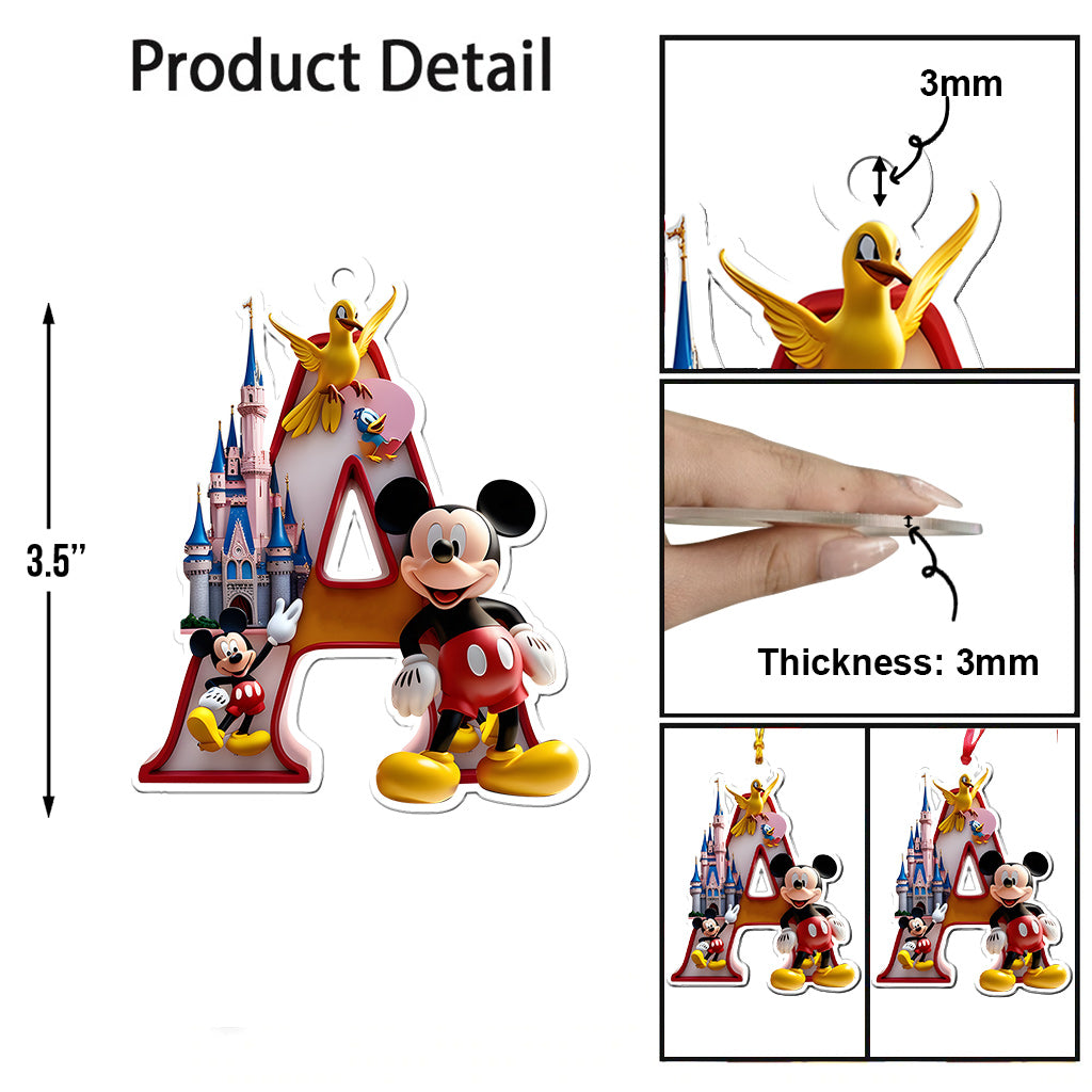 Magic Christmas - Personalized Mouse Transparent Ornament