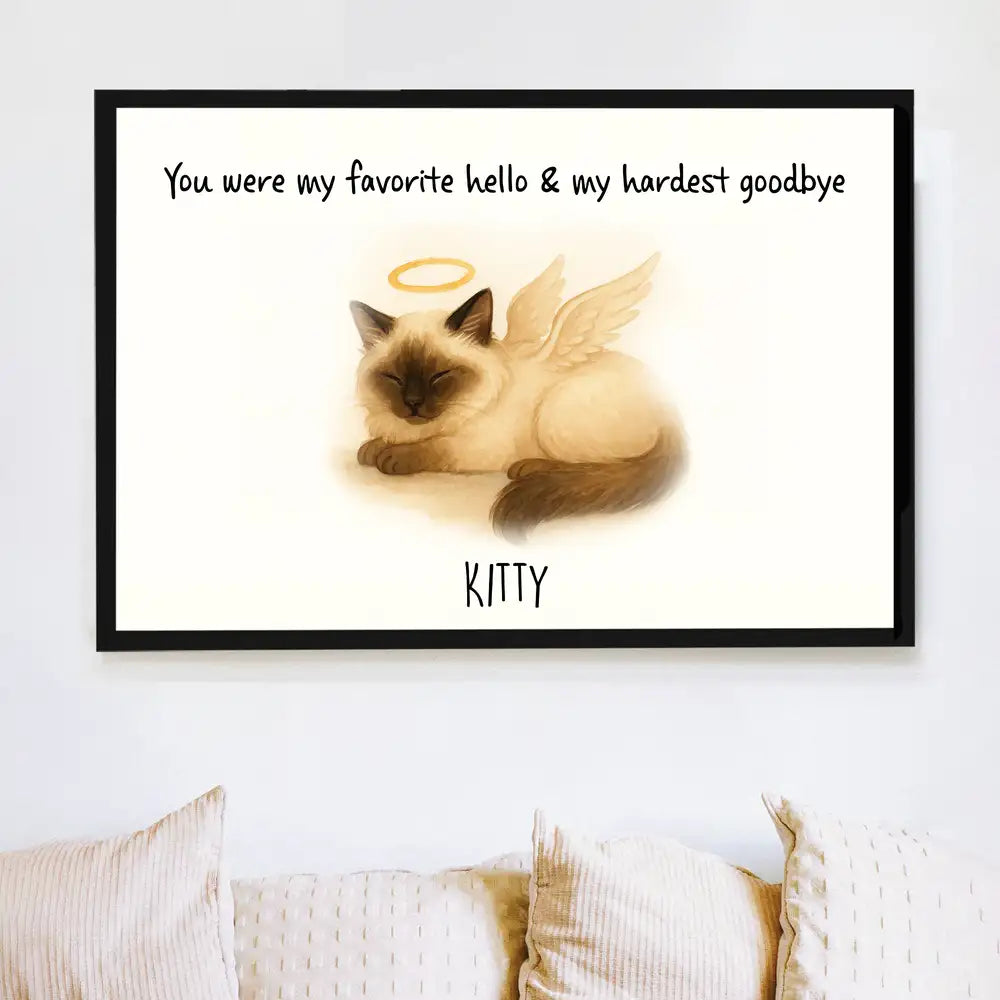 White Ceramic Pet Memorial Mug – Personalized Sympathy Gift