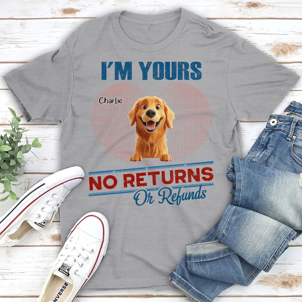 Custom Pet Lover Hoodie - Cute Dogs Design - "No Returns No Refunds" - Personalized Gift for Dog Parents