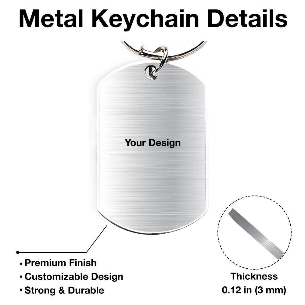 Pet Memorial Metal Keychain – “The Moment Your Heart Stopped, Mine Changed Forever” with Calendar & Photo