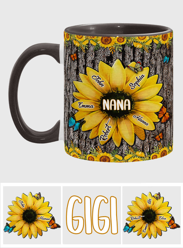 Nana's Garden - Personalized Grandma Accent Mug
