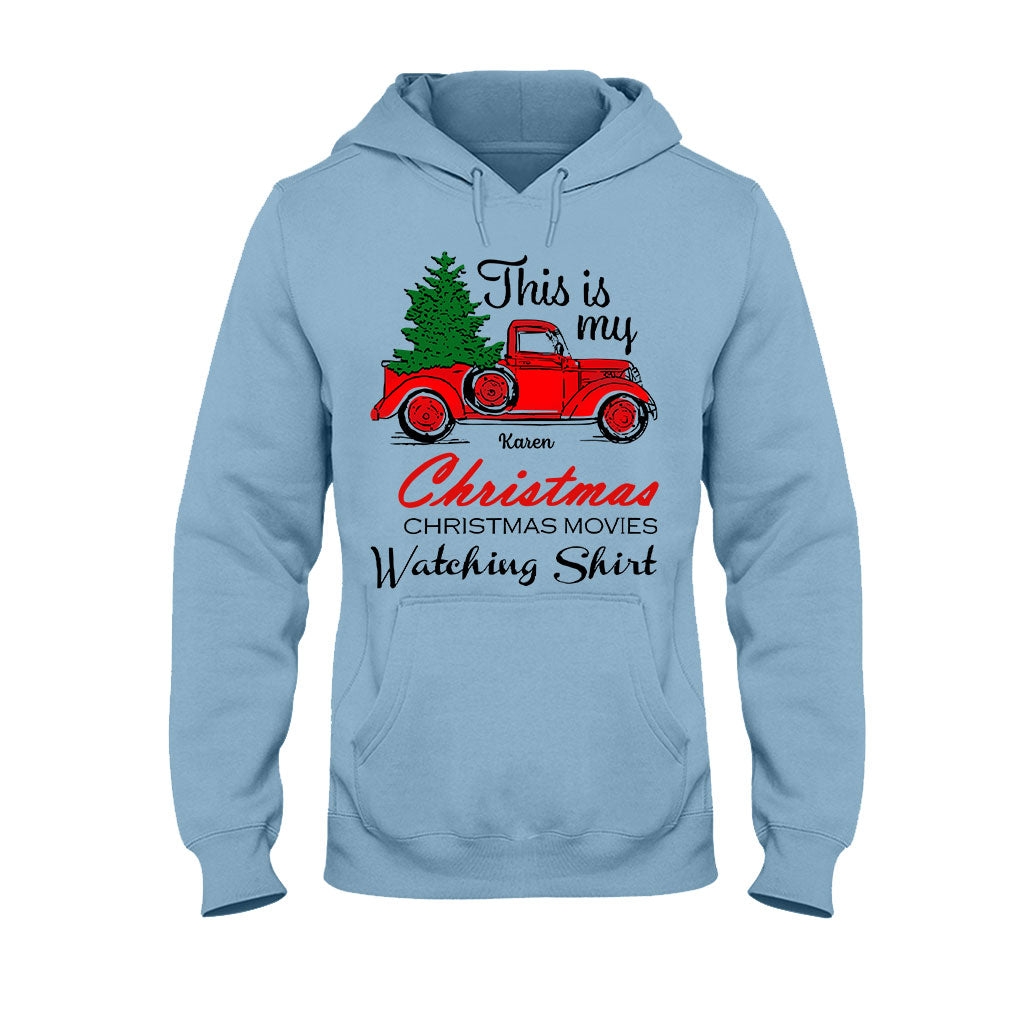 This Is My Christmas Movie Watching Shirt - Personalized Christmas T-shirt And Hoodie