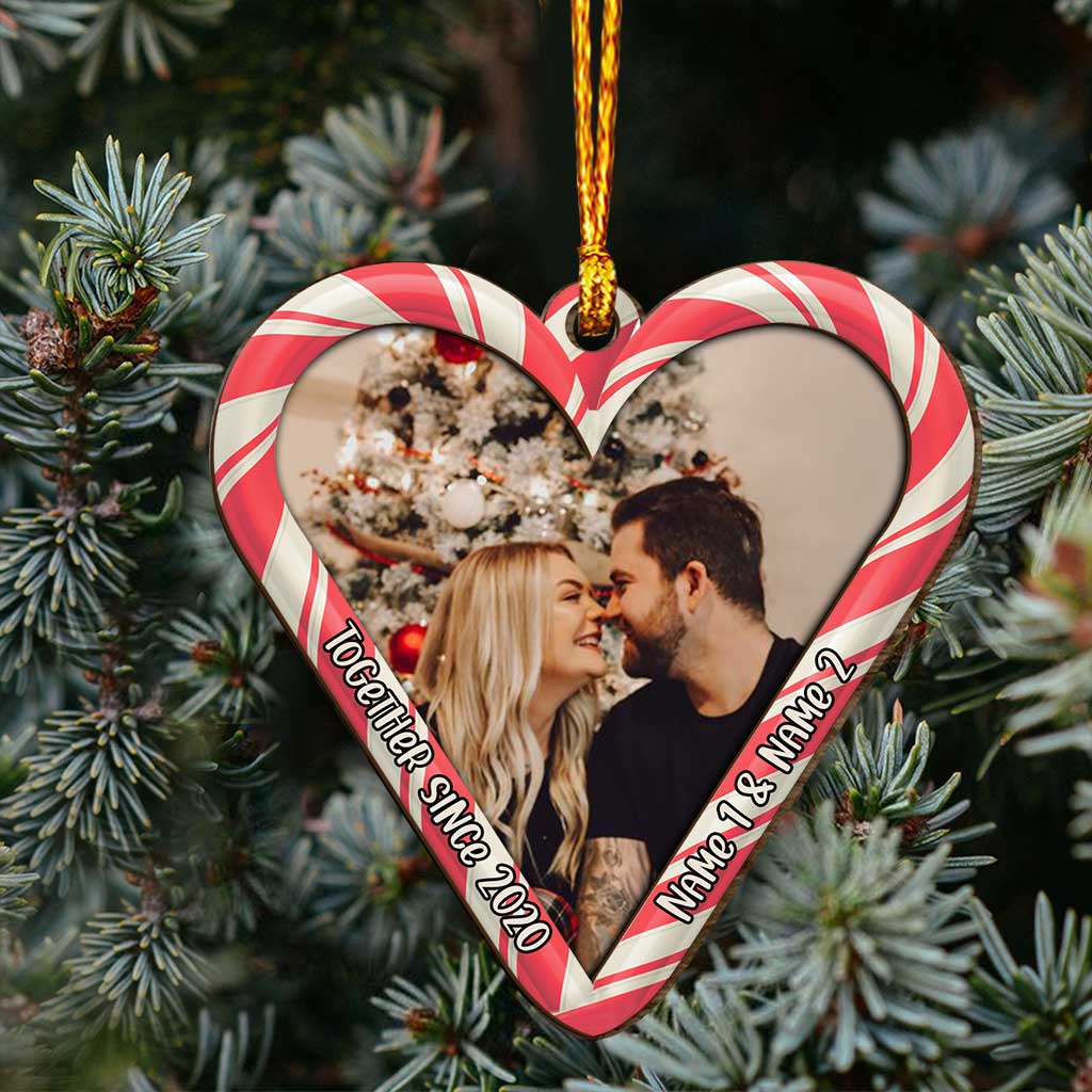Together Since - Personalized Christmas Couple Layered Wood Ornament