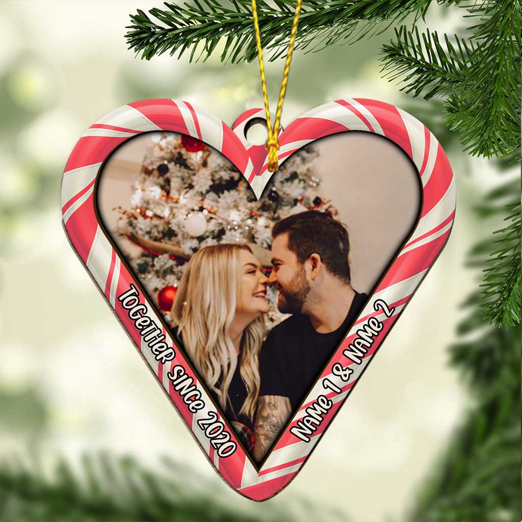 Together Since - Personalized Christmas Couple Layered Wood Ornament
