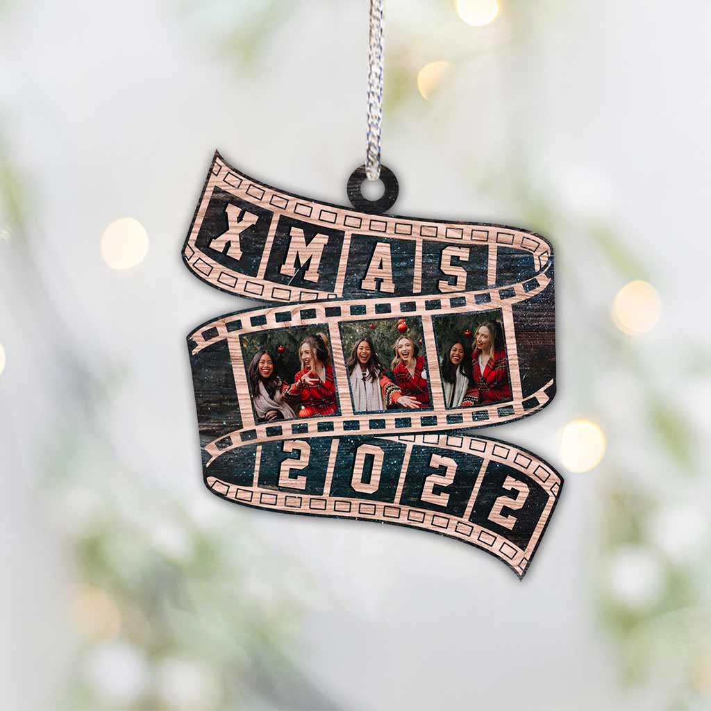 Besties Film Roll Christmas 2022 - Personalized Christmas Bestie Ornament (Printed On Both Sides)
