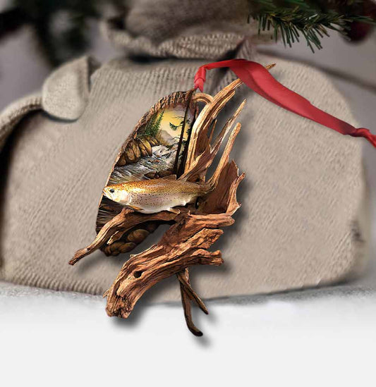 Love Fishing - Personalized Ornament (Printed On Both Sides)