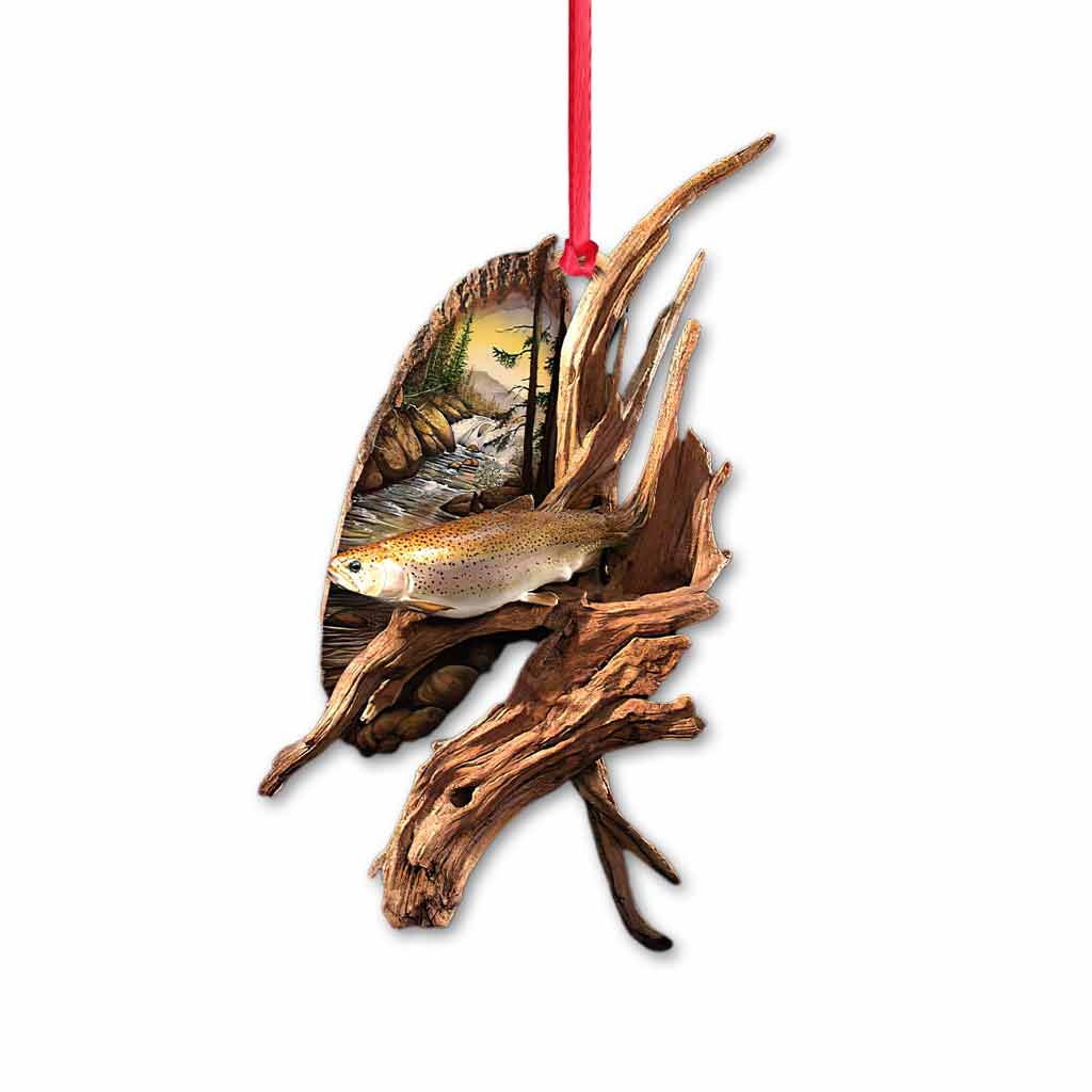 Love Fishing - Personalized Ornament (Printed On Both Sides)