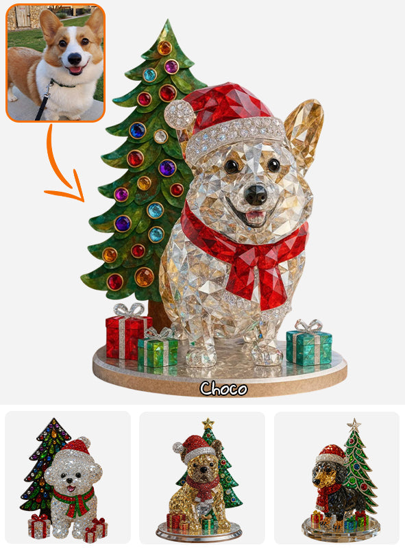 Christmas Pet - Personalized Dog Custom Shaped Acrylic Plaque