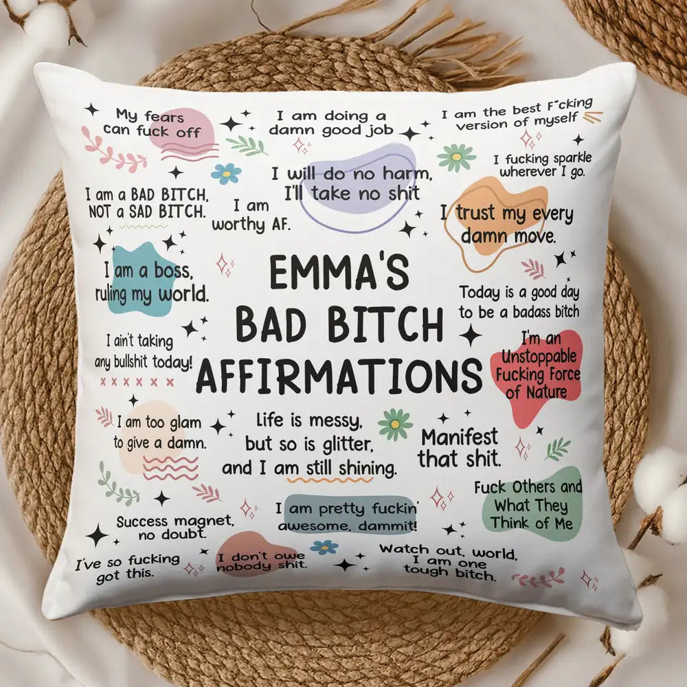 Jewelry Dish Featuring Bold Swear Affirmations Design, Refined Texture, Unique Keepsake Gift