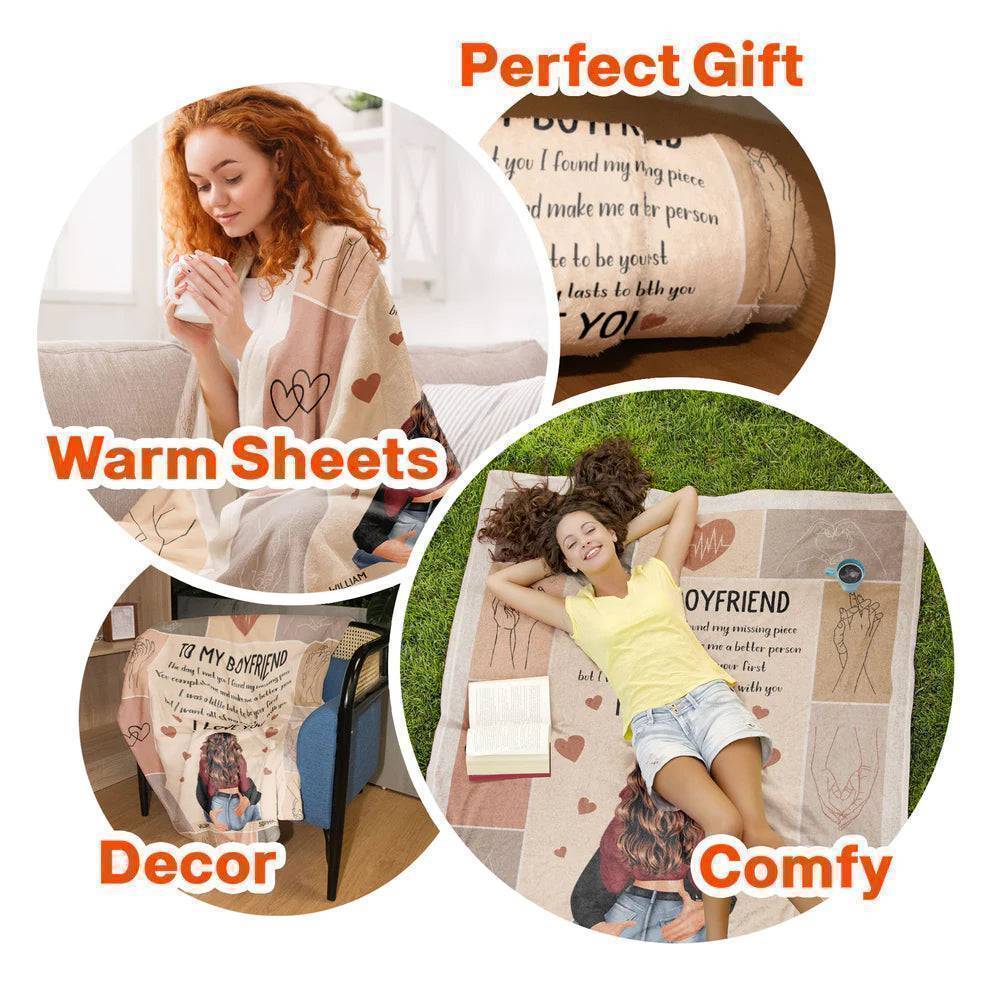 Forever Embrace - 'All Of My Lasts With You' Personalized Love Blanket - Ideal for Valentine's & Anniversaries
