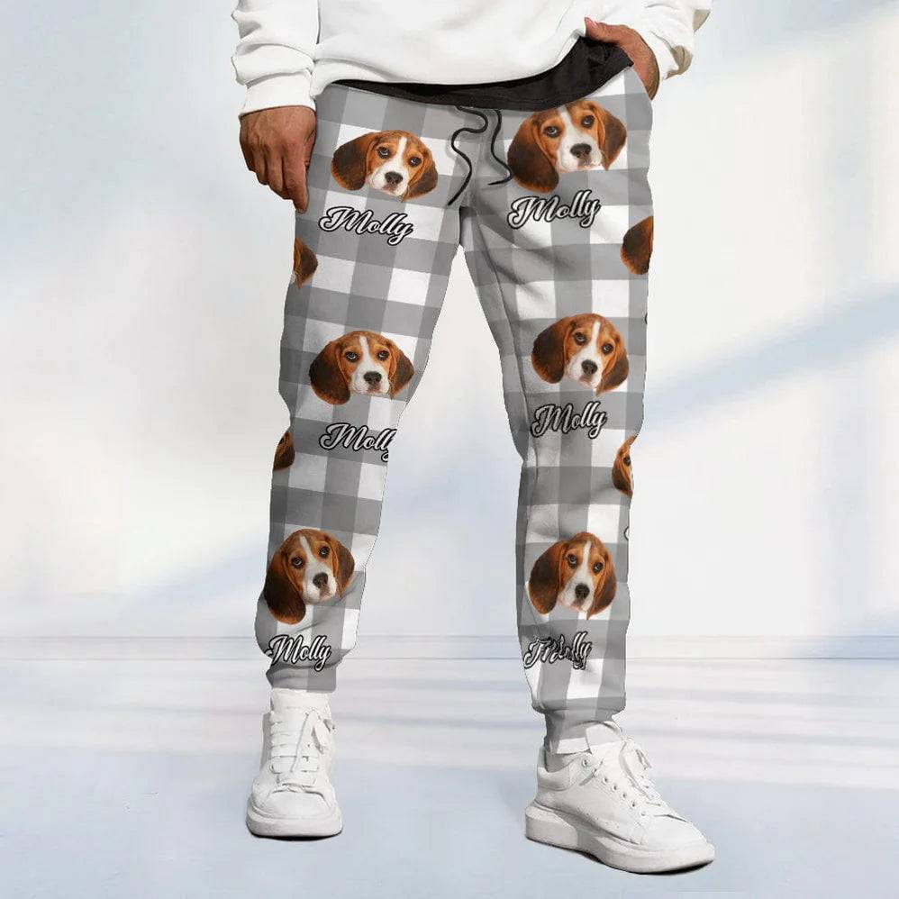 Custom Photo With Colorful Background For Dog/Cat Lovers Sweatpants