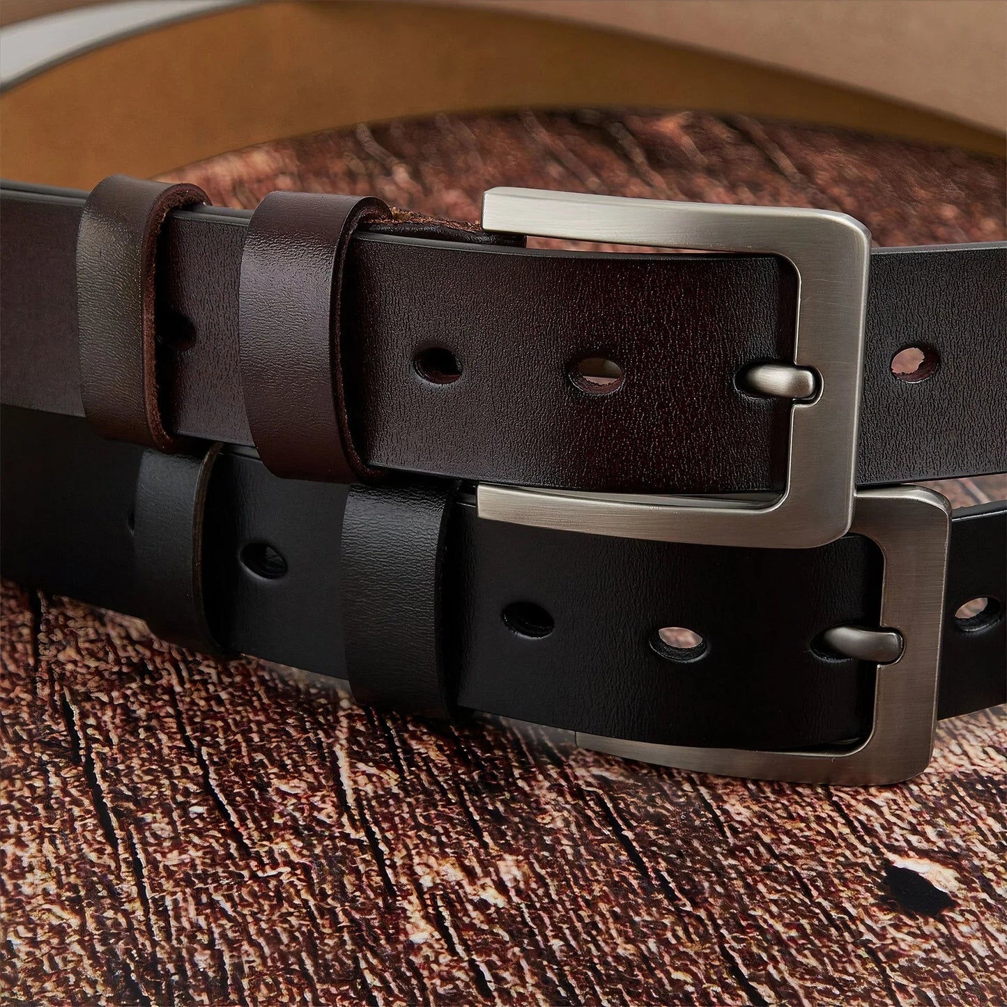 Personalized Leather Belt for Dad, Engraved 'It Reminds You How Much I Love You' Message, Unique Gift for Daily Wear