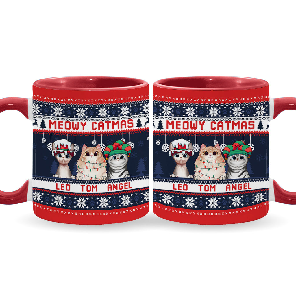 Cat Mom - Personalized Cat Accent Mug