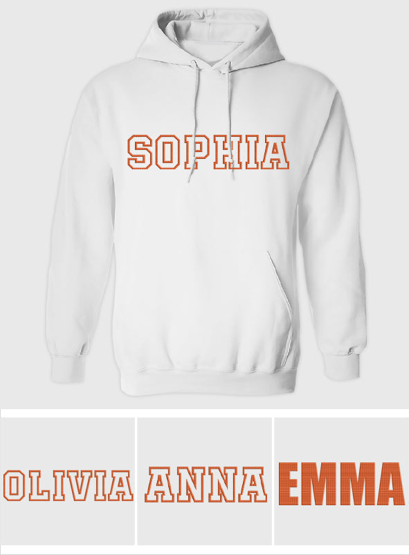 Custom Name - Personalized Daughter Embroidered Hoodie