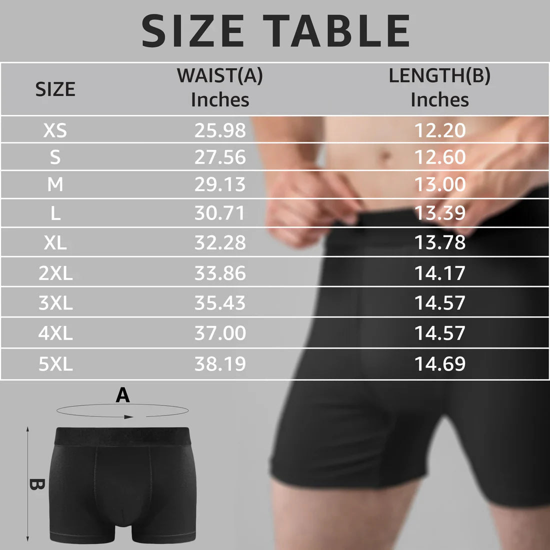 Personalized Men's Boxer Briefs with Cartoon Couple & 'I Licked It So It's Mine' Funny Romantic Gift for Husband