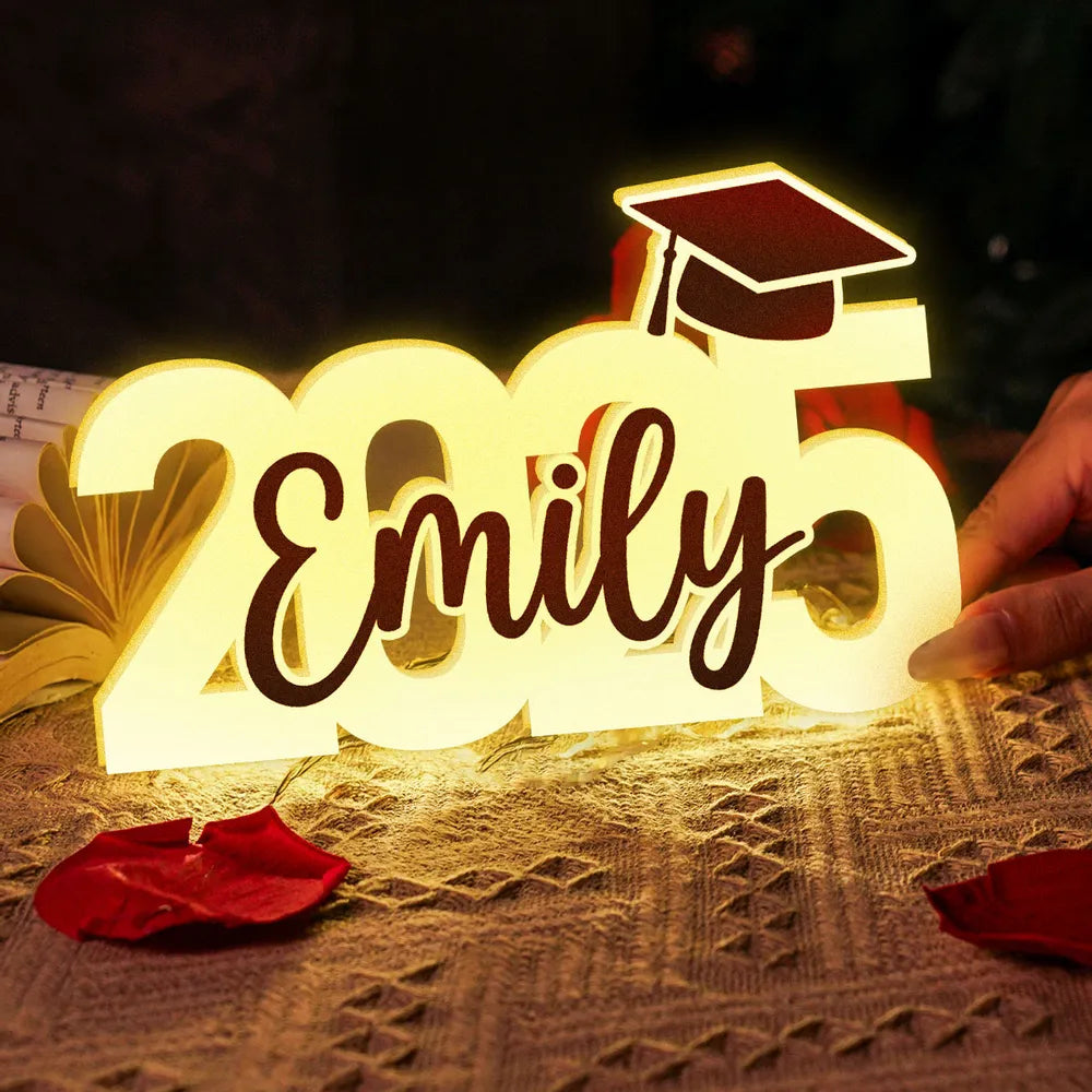 Personalized Acrylic Light Box for Graduation, Creative Graduation Keepsake Gift for Students & Children