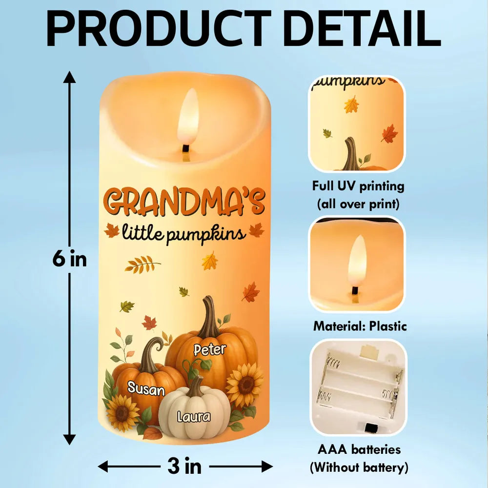 Sunflower Flameless LED Candle – Perfect Gift for Grandma, Bringing Warm Autumn Glow Home
