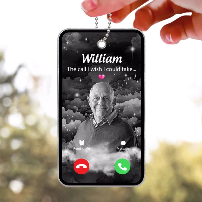 "The Call I Wish I Could Take β Personalized Car Visor Clip for Memorial, Thoughtful Gift"