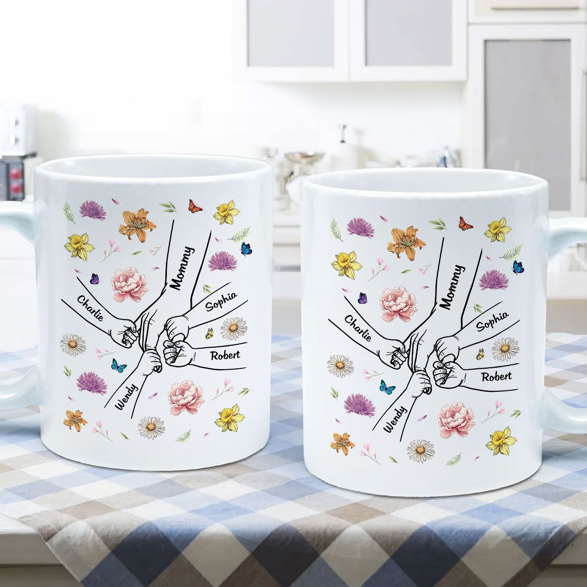 Mother & Daughter – A Bond That Can’t Be Broken | Personalized White Ceramic Mug - Ideal Gift for Mother's Day, Family Gatherings, or Special Occasions