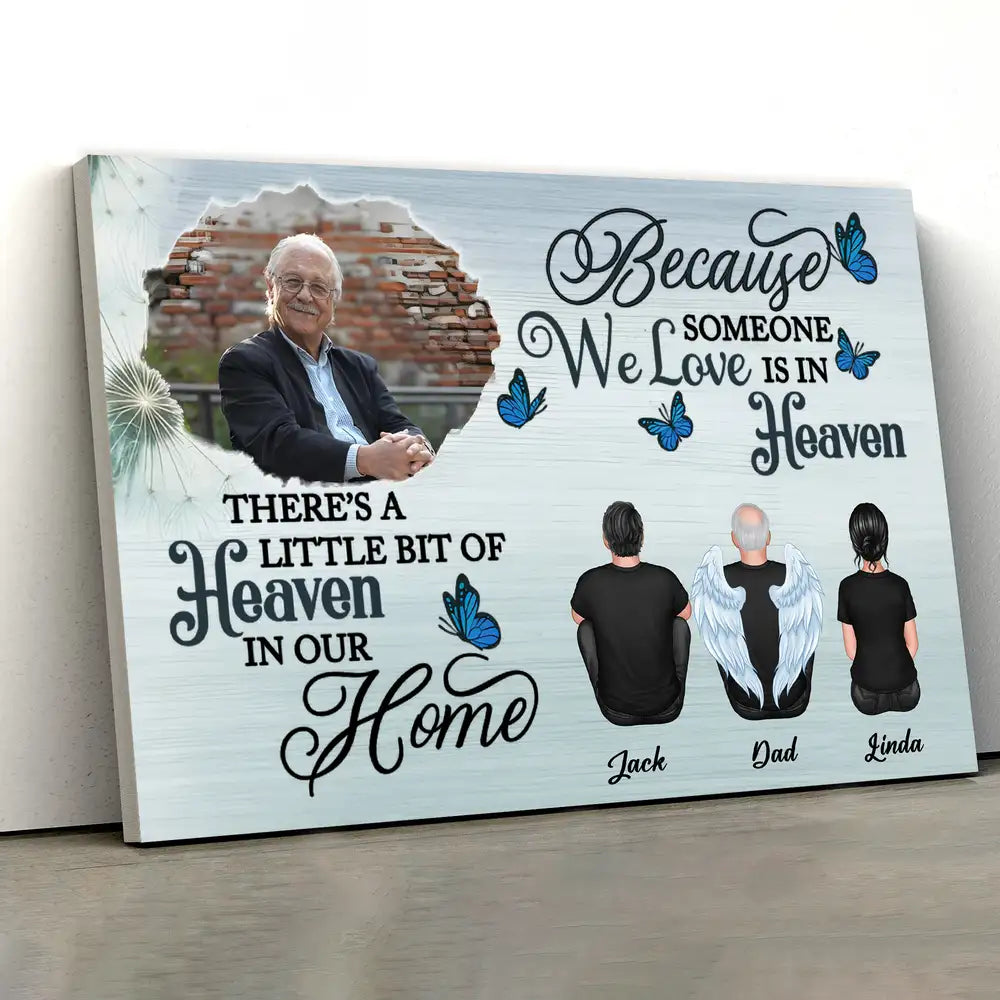 Memorial Poster or Canvas Tribute Gift with Personalized Design