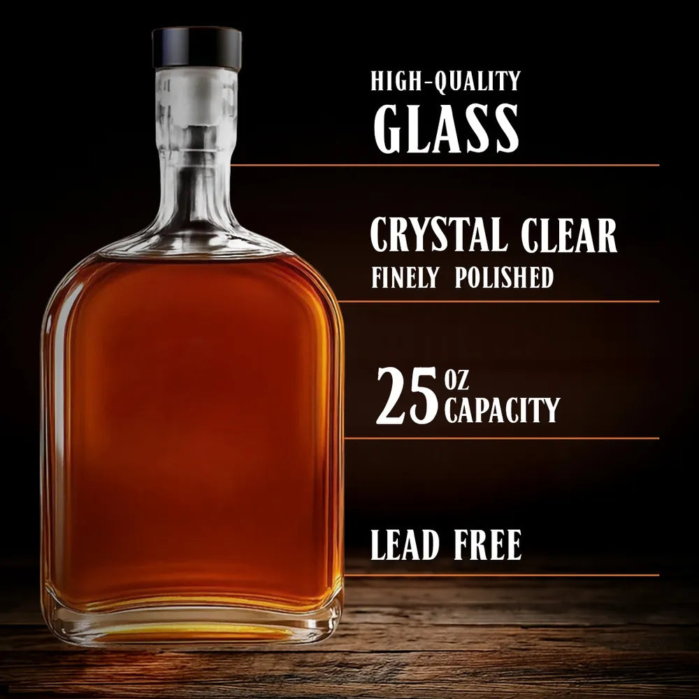 Custom Glass Spirits Decanter – Funny Gift for Sisters & Friends