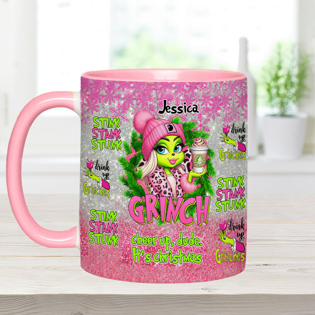 Merry Grinchmas - Personalized Stole Christmas Accent Mug