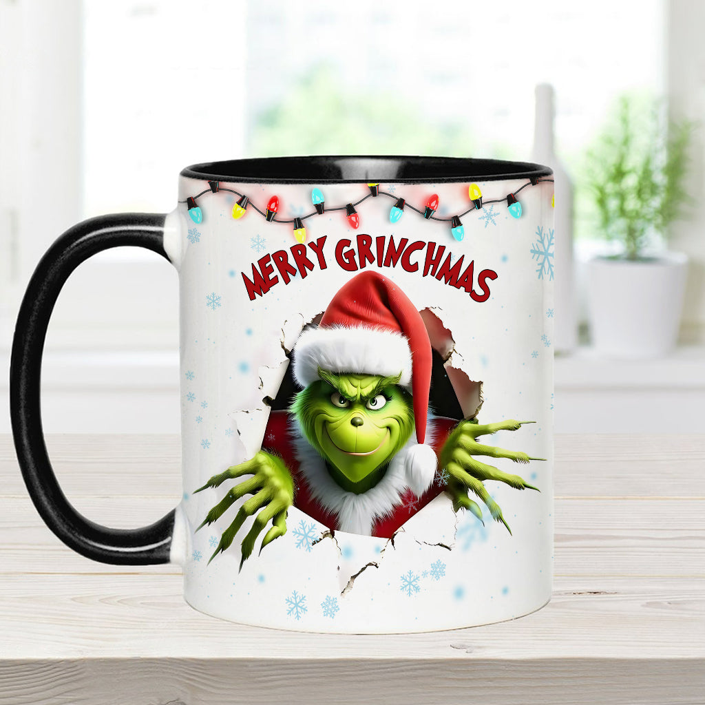 Merry Grinchmas - Personalized Stole Christmas Accent Mug