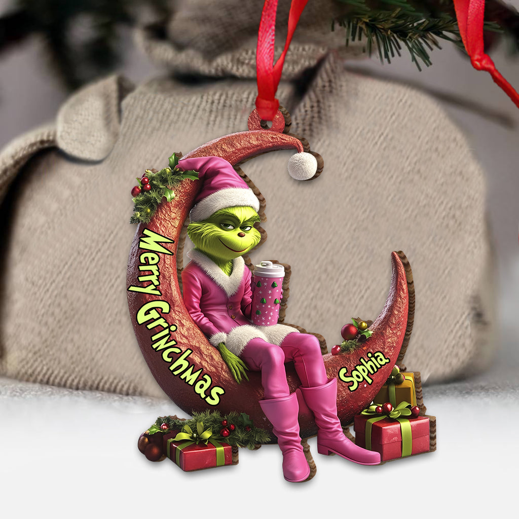 Naughty Naughty Lady - Personalized Stole Christmas Ornament