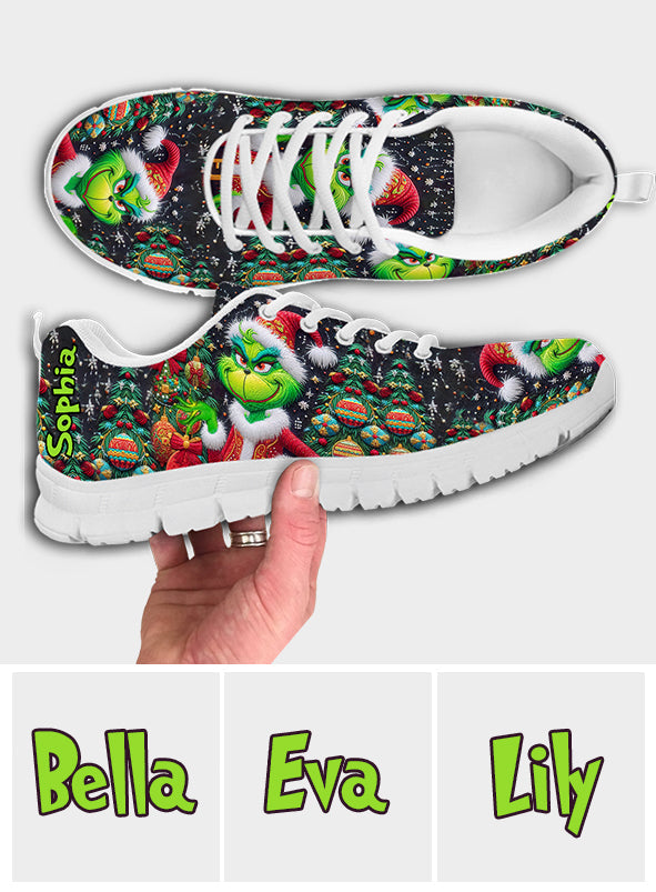 Merry Grinchmas - Personalized Stole Christmas Sneakers