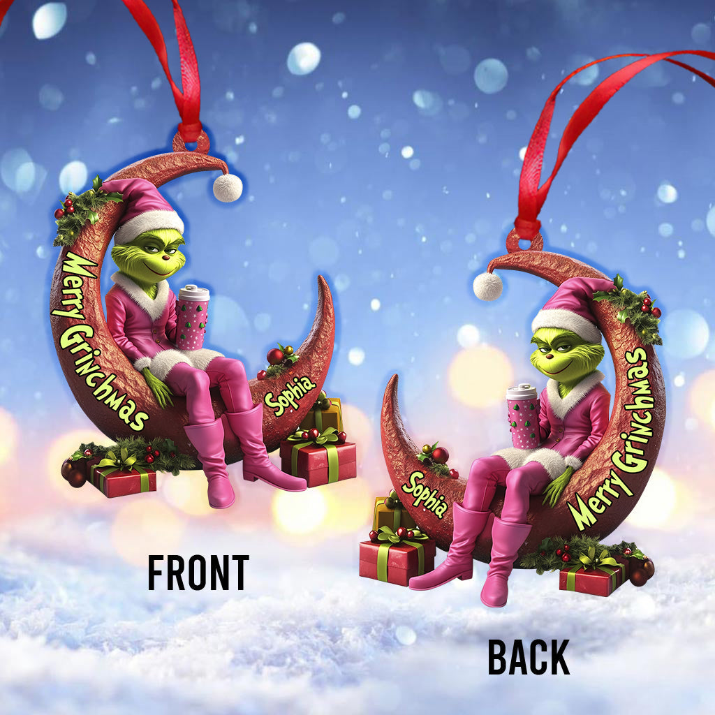 Naughty Naughty Lady - Personalized Stole Christmas Ornament