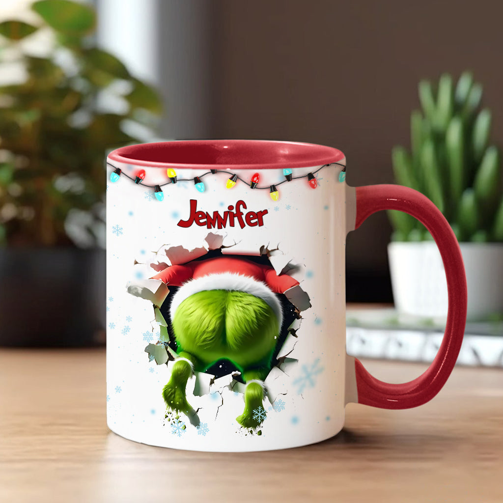 Merry Grinchmas - Personalized Stole Christmas Accent Mug