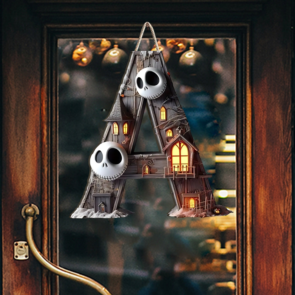Nightmare Before Christmas - Personalized Nightmare Custom Shaped Wood Sign