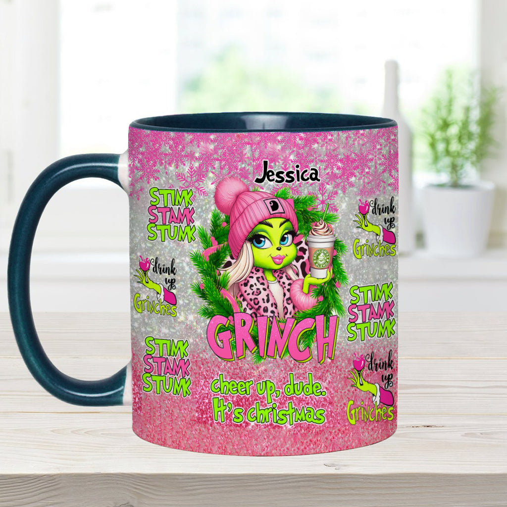 Merry Grinchmas - Personalized Stole Christmas Accent Mug