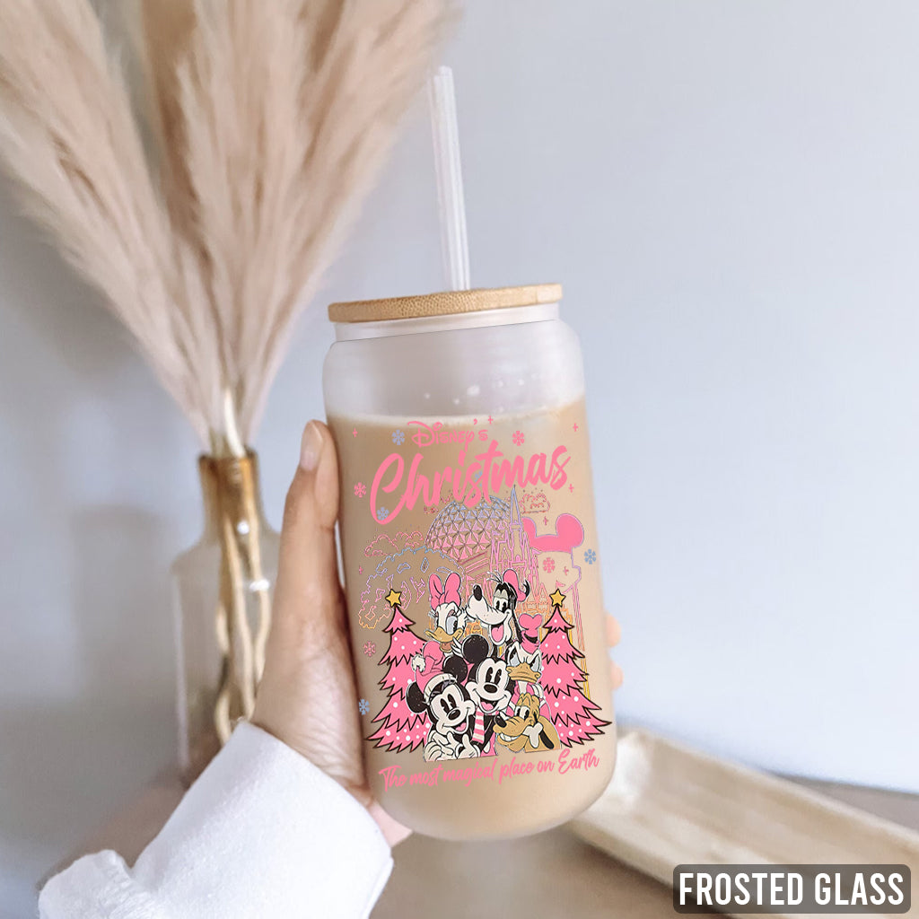 Christmas Disneyland - Personalized Mouse Can Glass