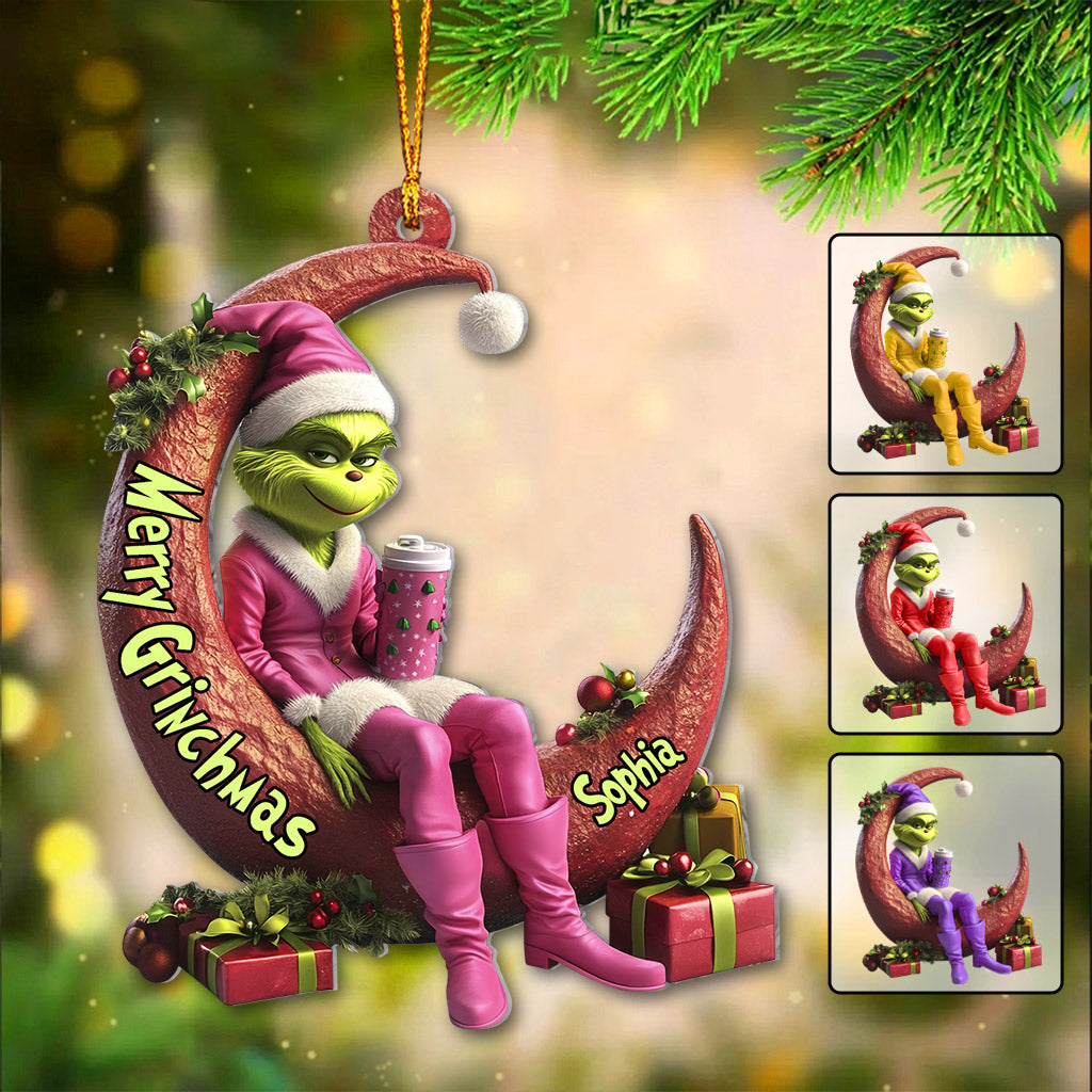 Naughty Naughty Lady - Personalized Stole Christmas Ornament