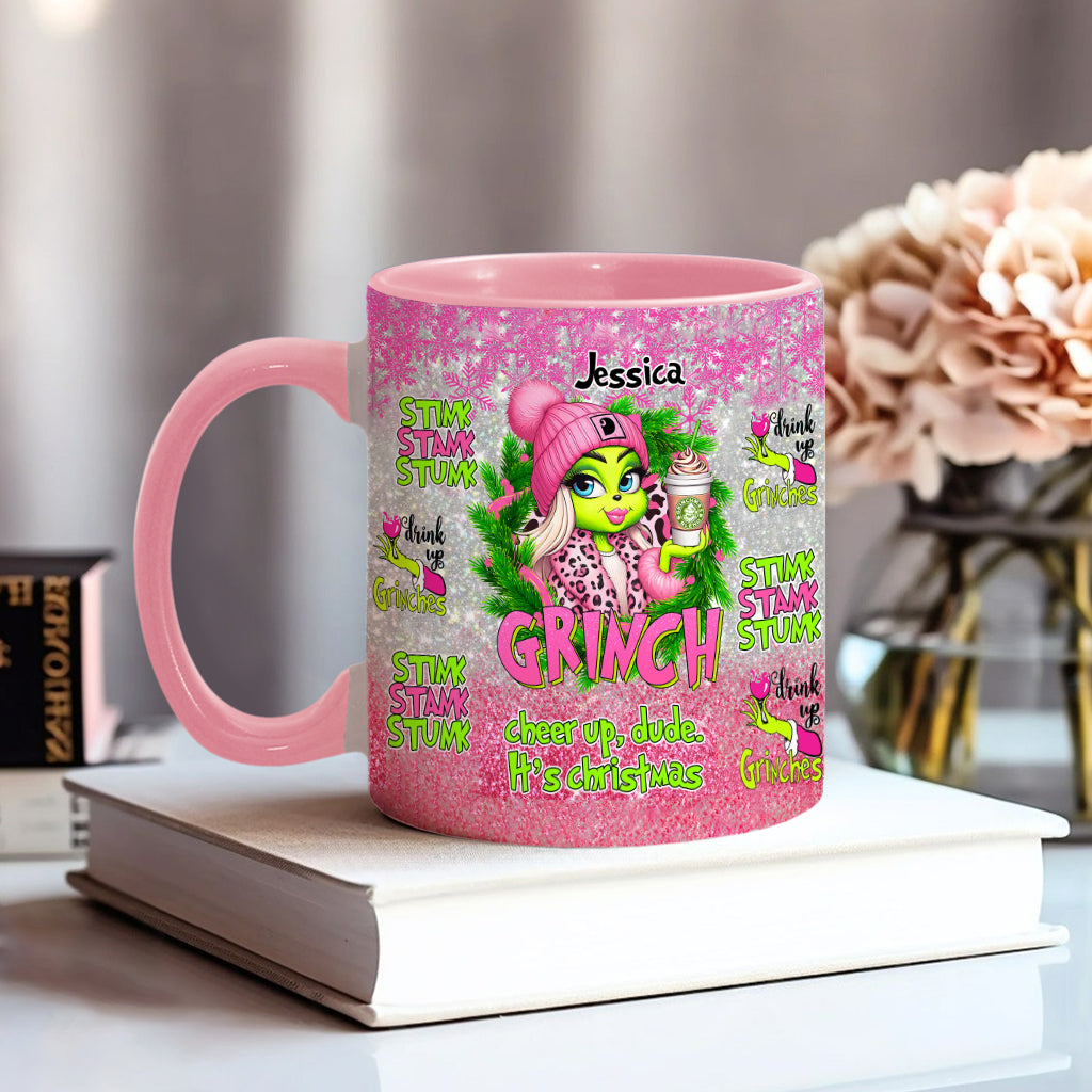 Merry Grinchmas - Personalized Stole Christmas Accent Mug