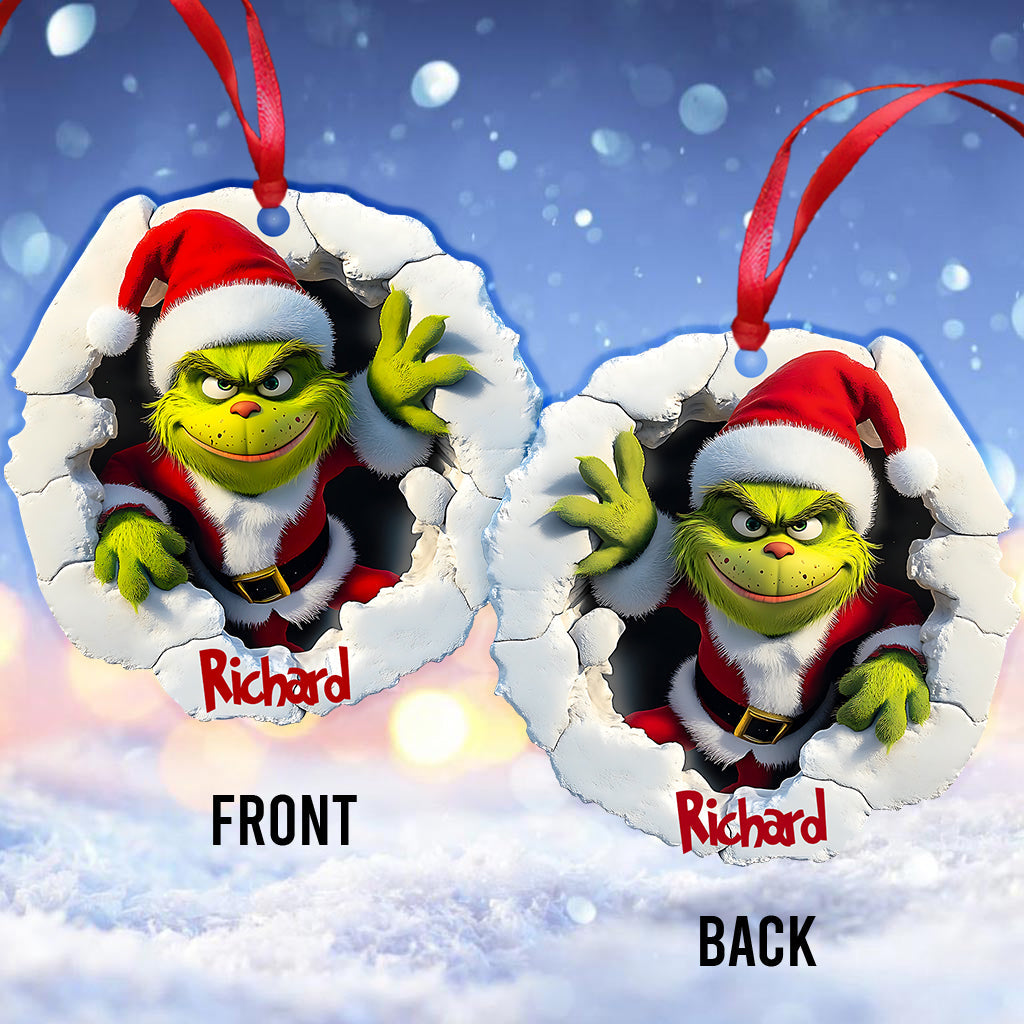 Stole Green Jeep - Personalized Stole Christmas Ornament